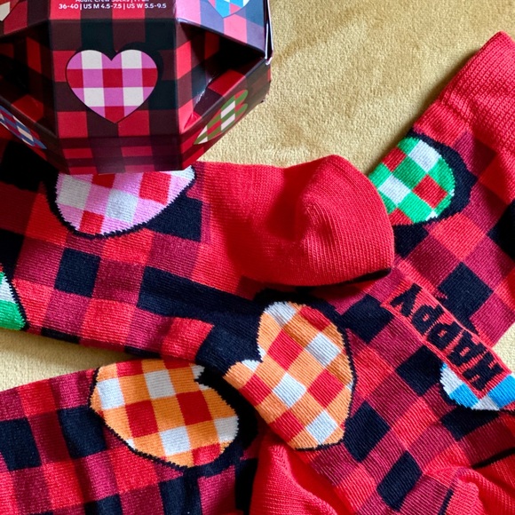 NWT ♥️ HAPPY SOCKS Adult Crew Socks - Picture 8 of 11